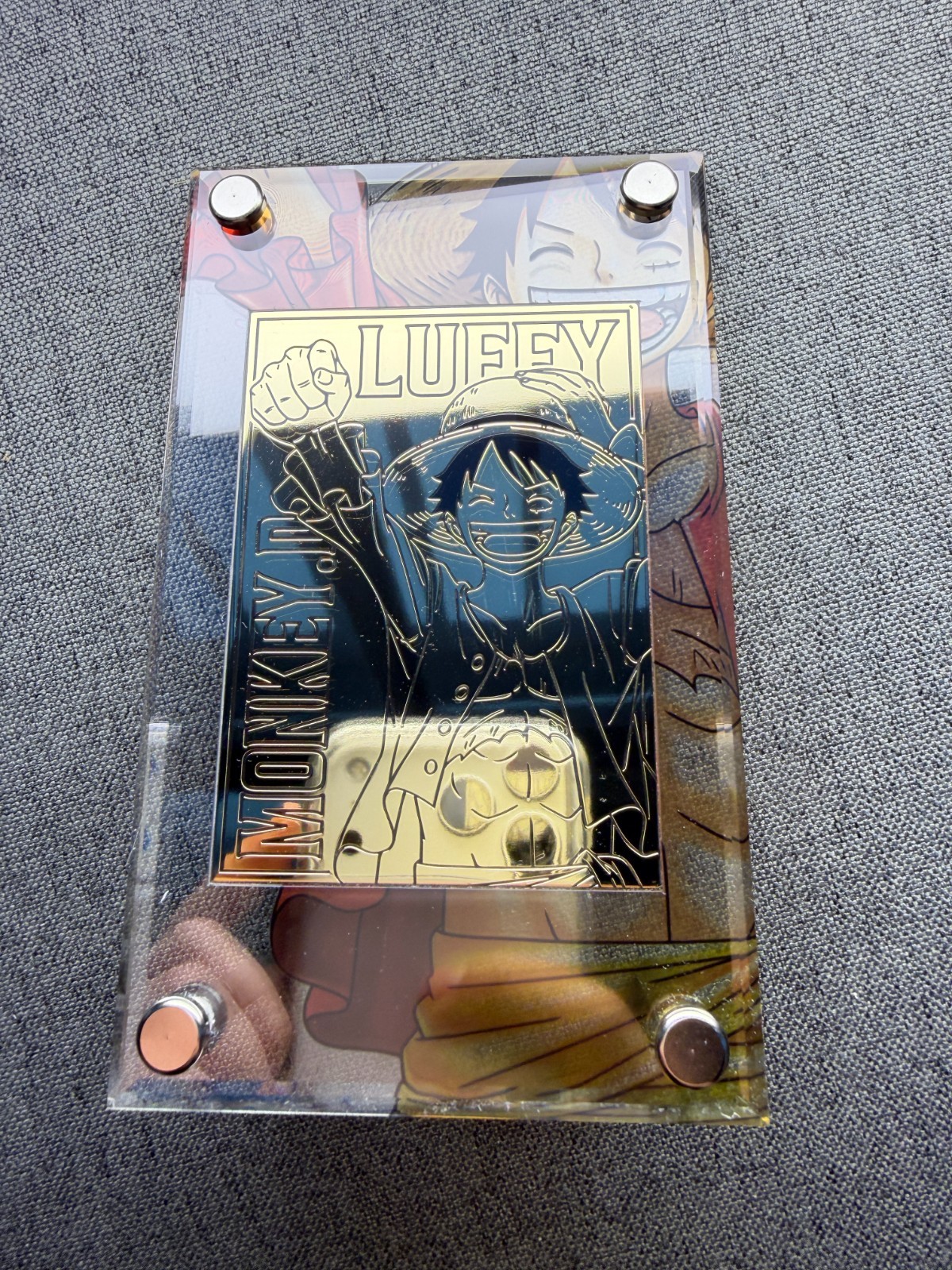 One Piece Mugiwara Store Monkey D. Luffy Japanese Limited Premium Metal Plate One Piece Mugiwara Store Monkey D. Luffy Japanese Limited Premium Metal Plate