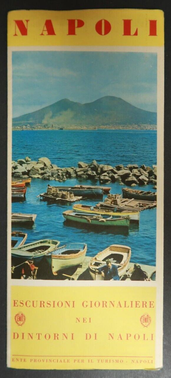 Napoli Daily Excursions In The Surrounding Naples Travel Souvenir Pamphlet