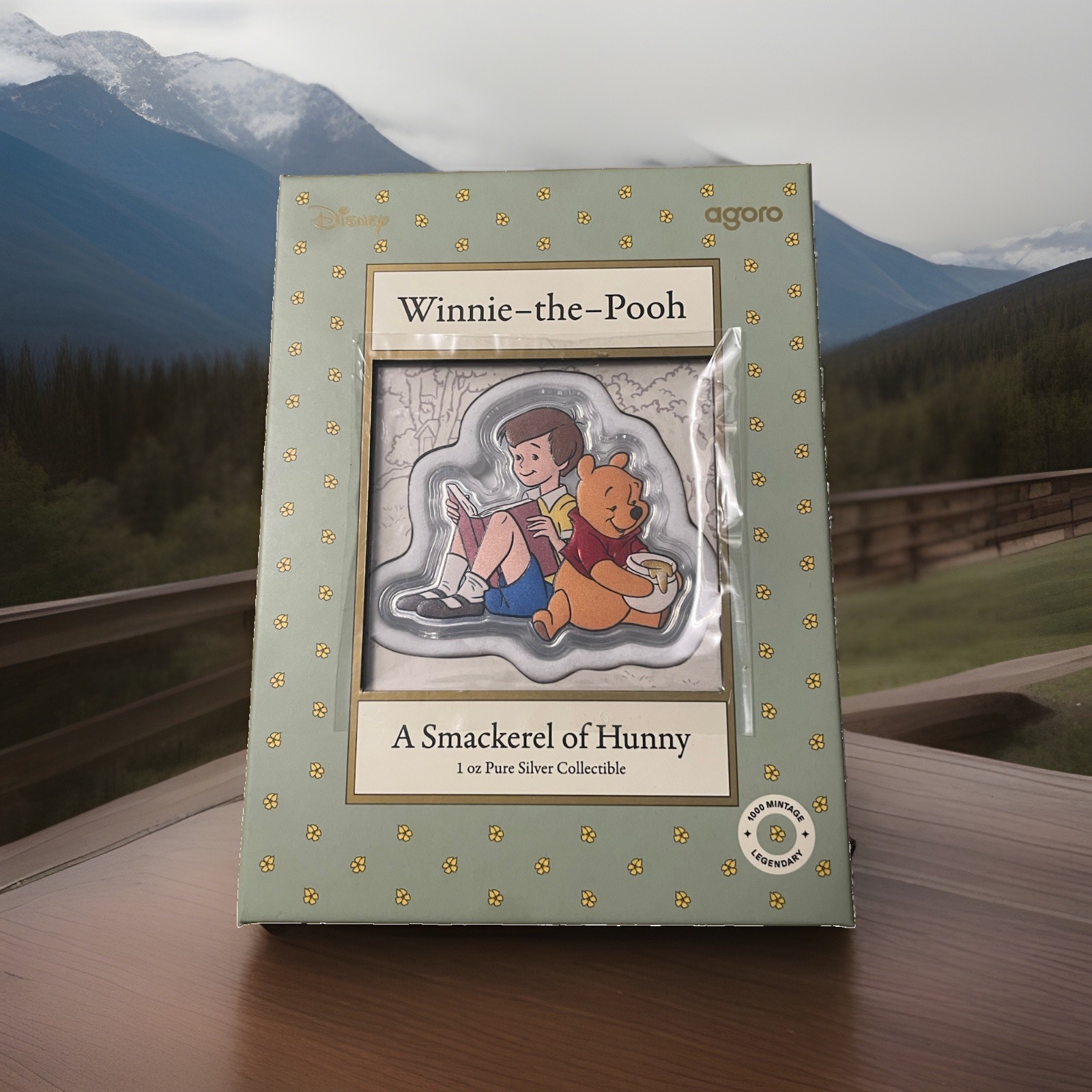RARE Agoro Disney Winnie the Pooh A Smackerel of Hunny 1 oz Silver Collectible RARE Agoro Disney Winnie the Pooh A Smackerel of Hunny 1 oz Silver Collectible