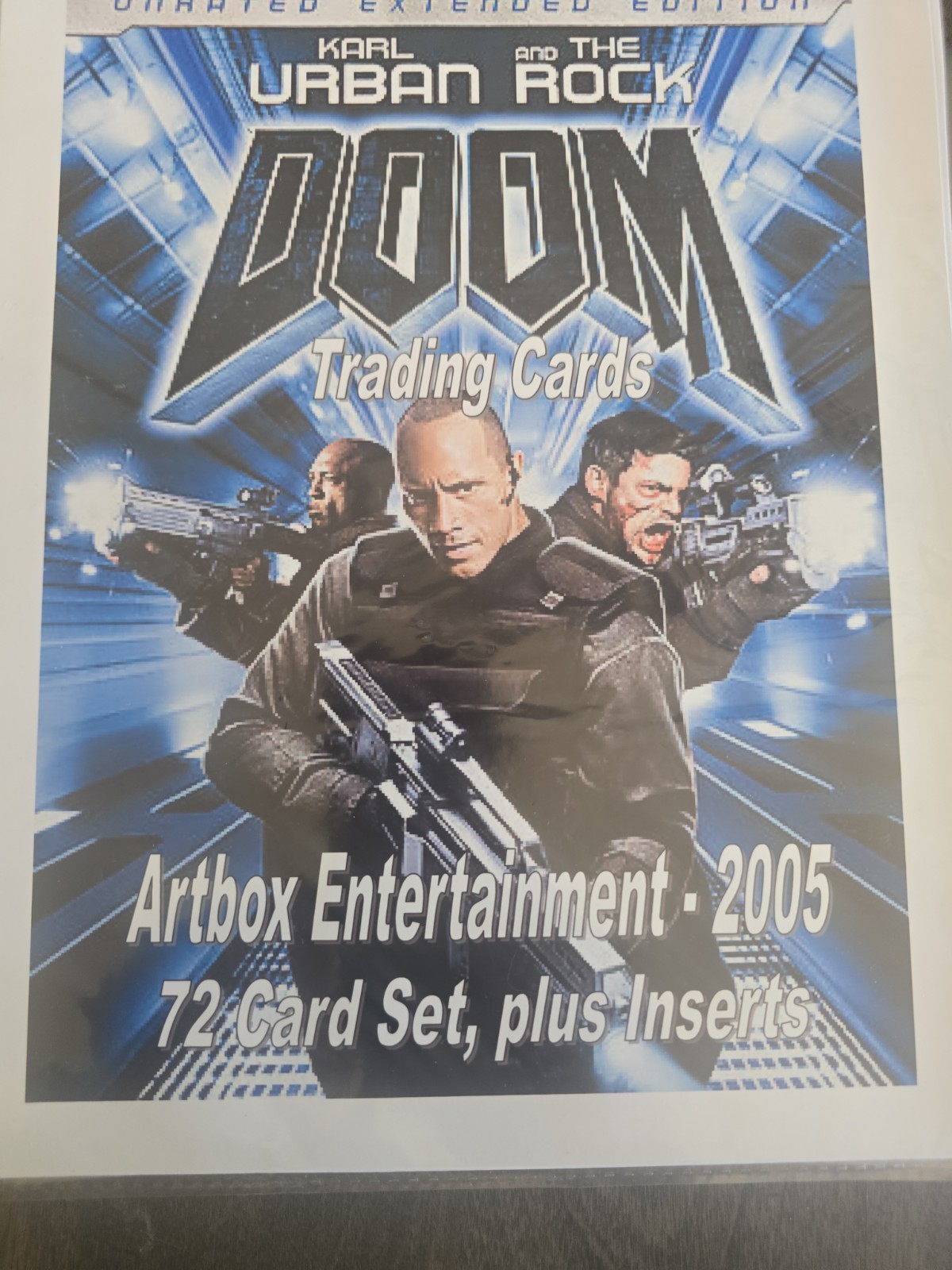 2005 Artbox Doom Movie #1-72 Complete Base Card Set + R1, R3, R6 & R9, 1 Wrapper