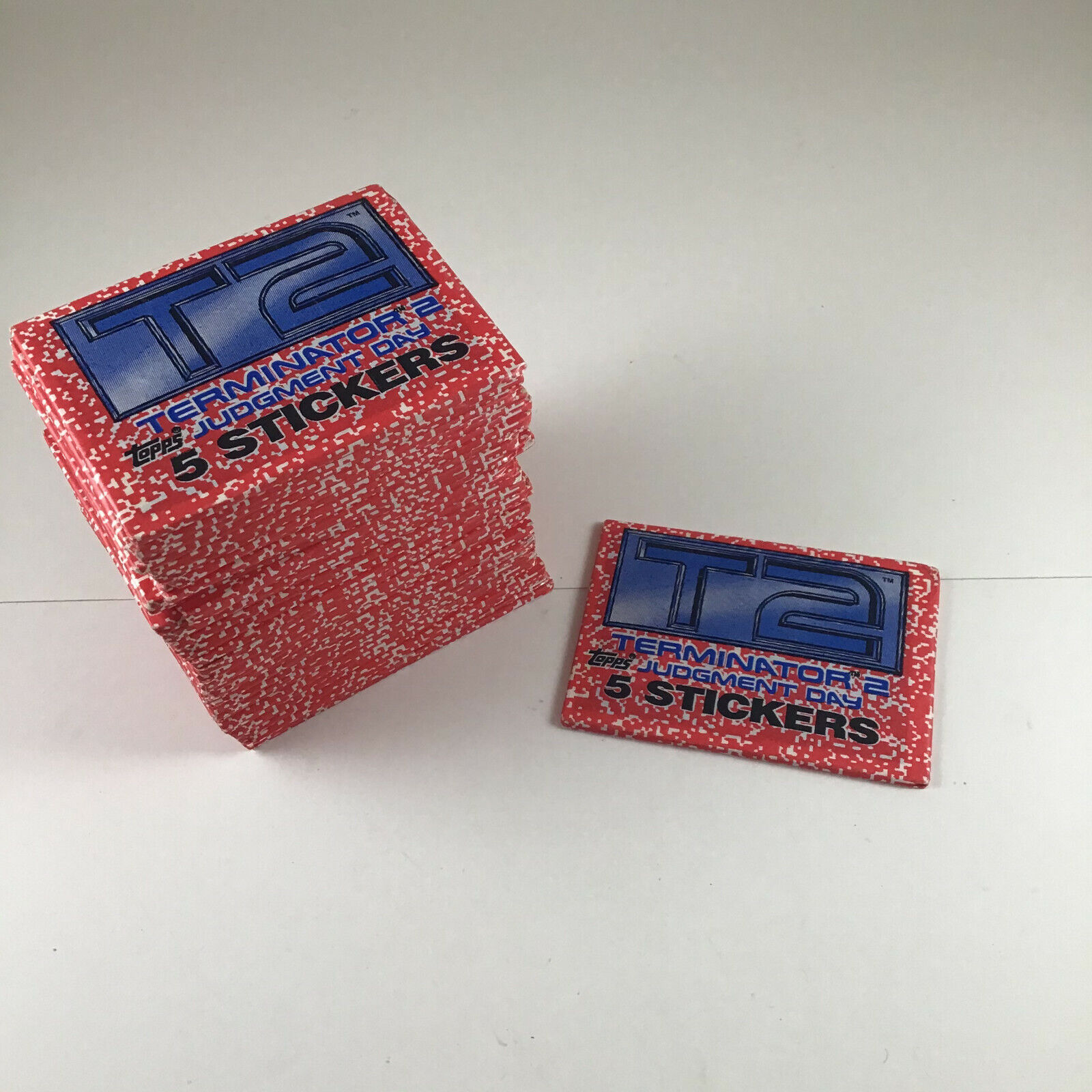 1991 Topps T2 (Terminator 2) SINGLE wax packs vintage / sealed / sticker packs