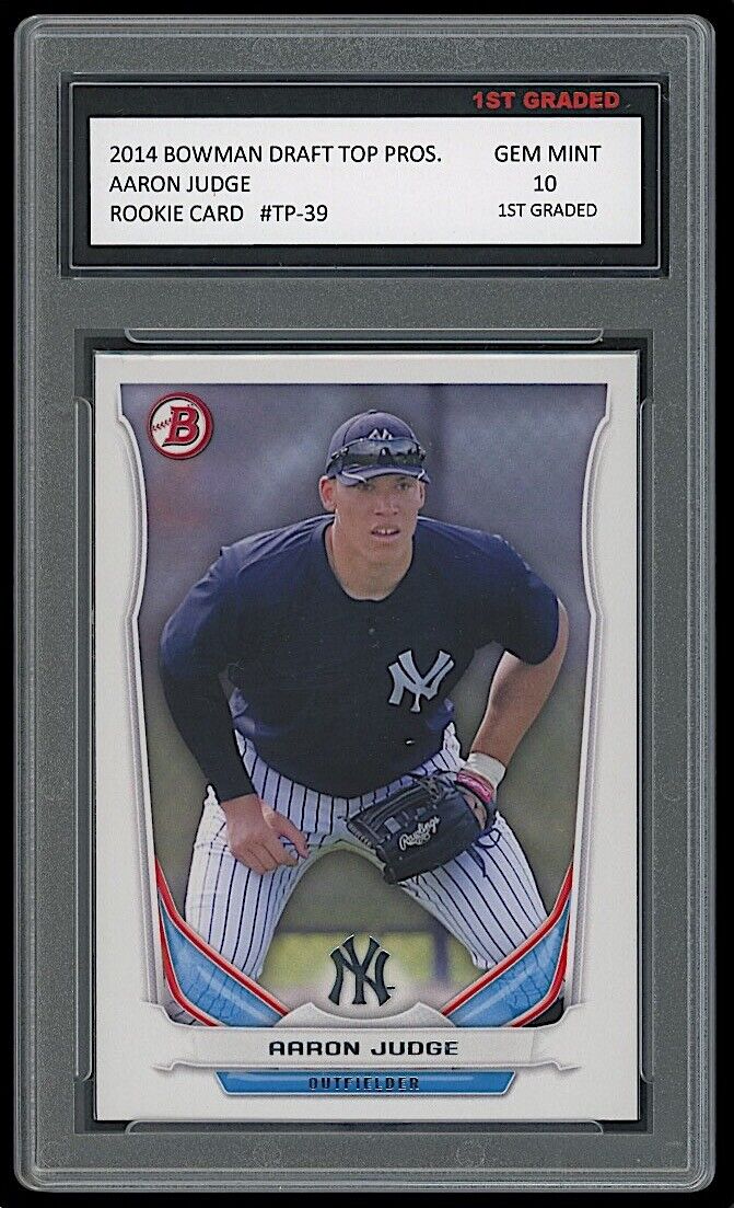 AARON JUDGE 2014 BOWMAN DRAFT PROSPECTS Topps 1ST GRADED 10 ROOKIE CARD YANKEES