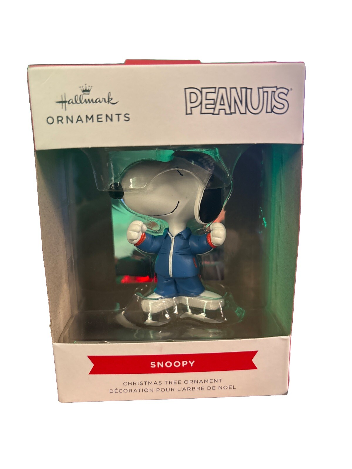 Hallmark Ornament 2024 SNOOPY PEANUTS TEAM USA OLYMPICS Workout Suit Dog Beagle