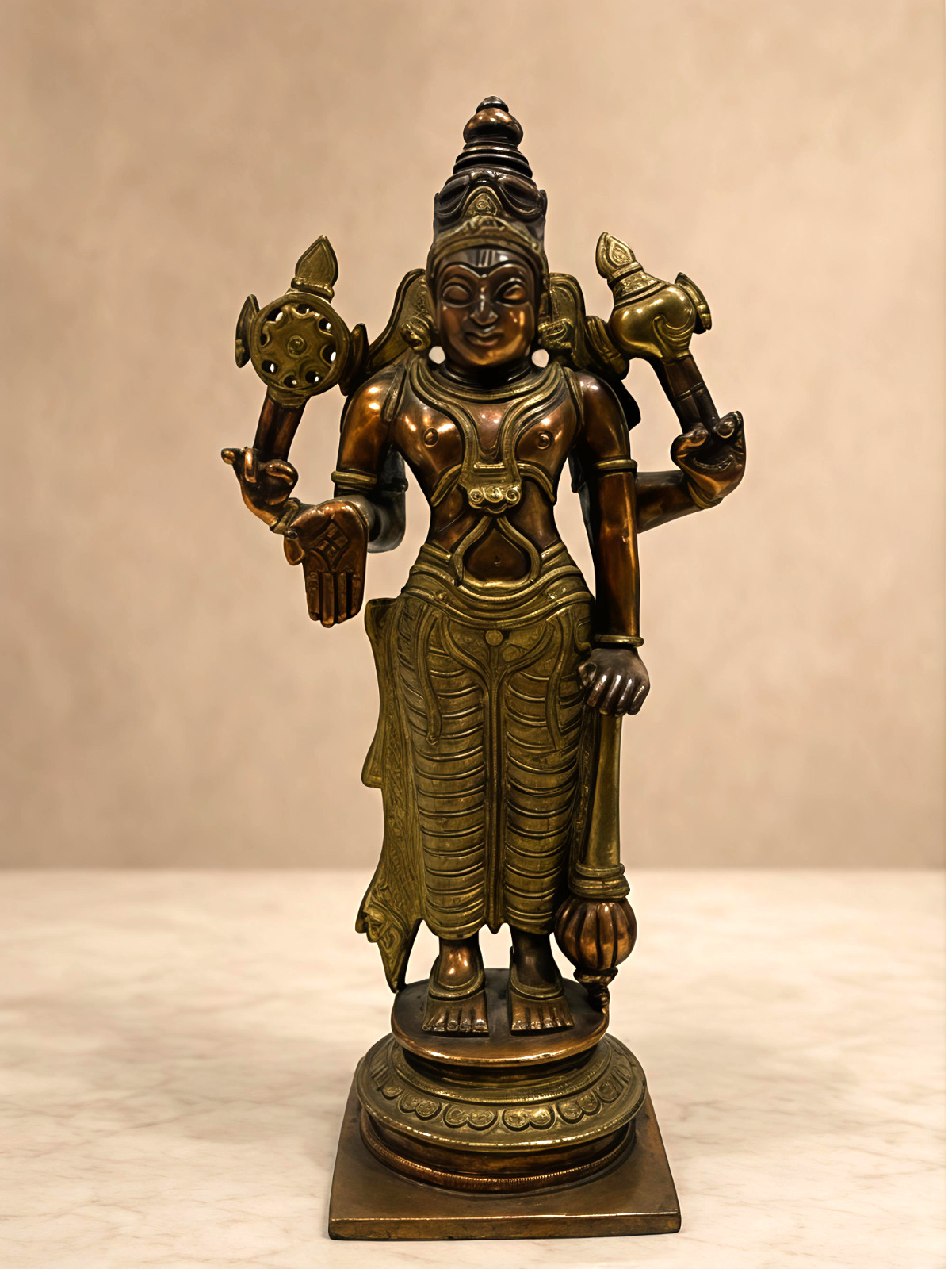 Lord Vishnu Brass Statue 10 Lord Vishnu Brass Statue 10