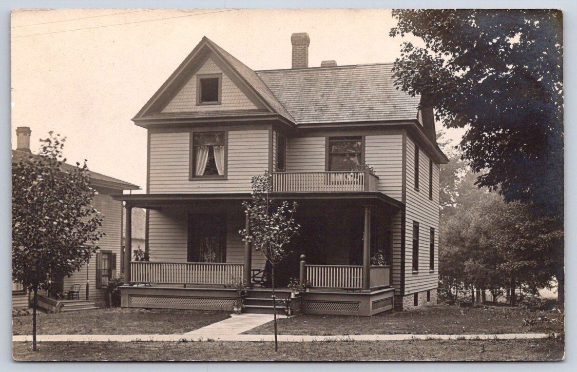 Antique New York Postcard BELMONT Two Story House Residence 1910 RPPC Antique New York Postcard BELMONT Two Story House Residence 1910 RPPC