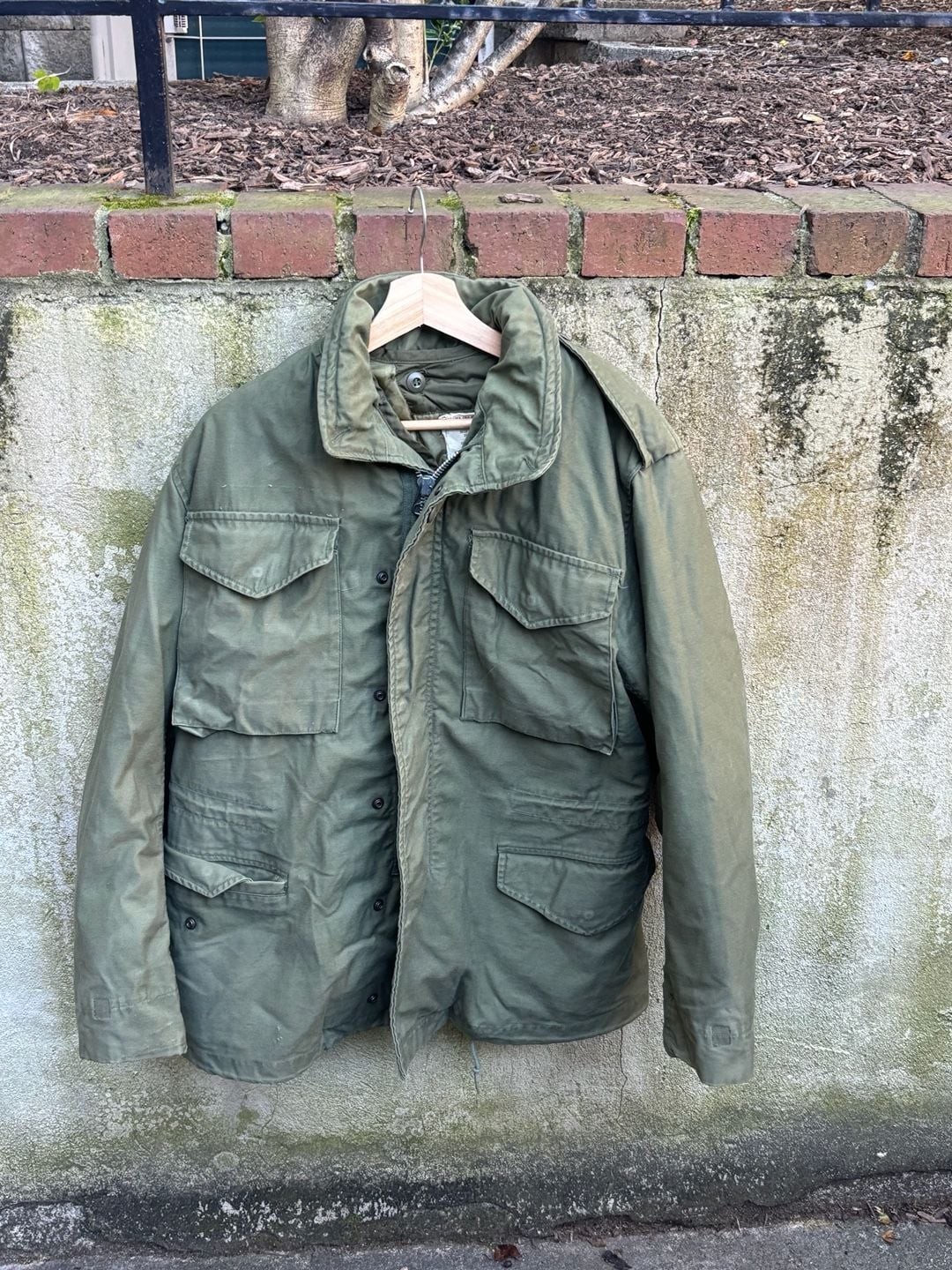 1967 US Military Aluminum Zip 2nd Pattern M-65 Field Jacket Small-Reg w/ Liner