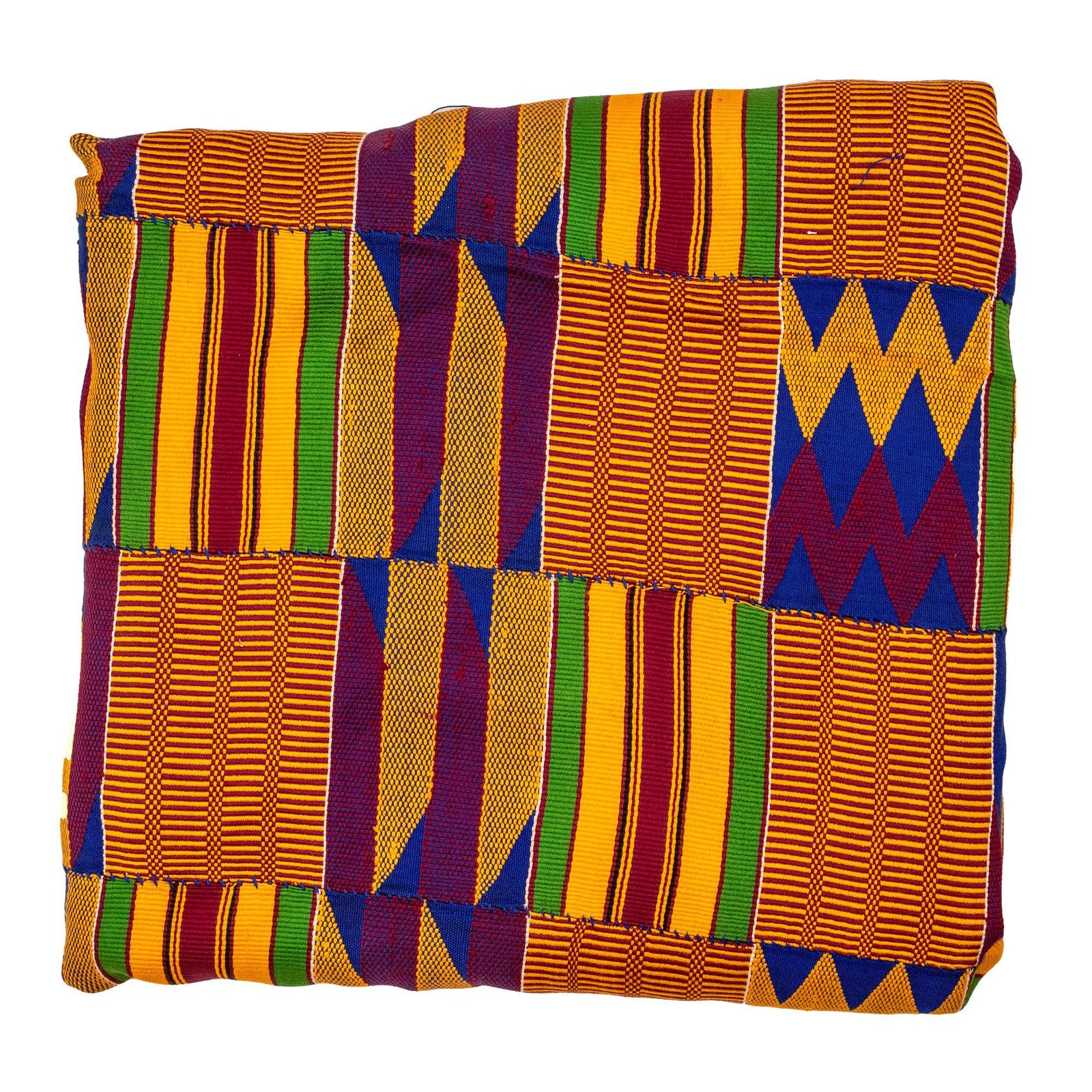 African Ashanti Kente Cloth #14882 Ghana Multicolor Cotton Handmade African Ashanti Kente Cloth #14882 Ghana Multicolor Cotton Handmade