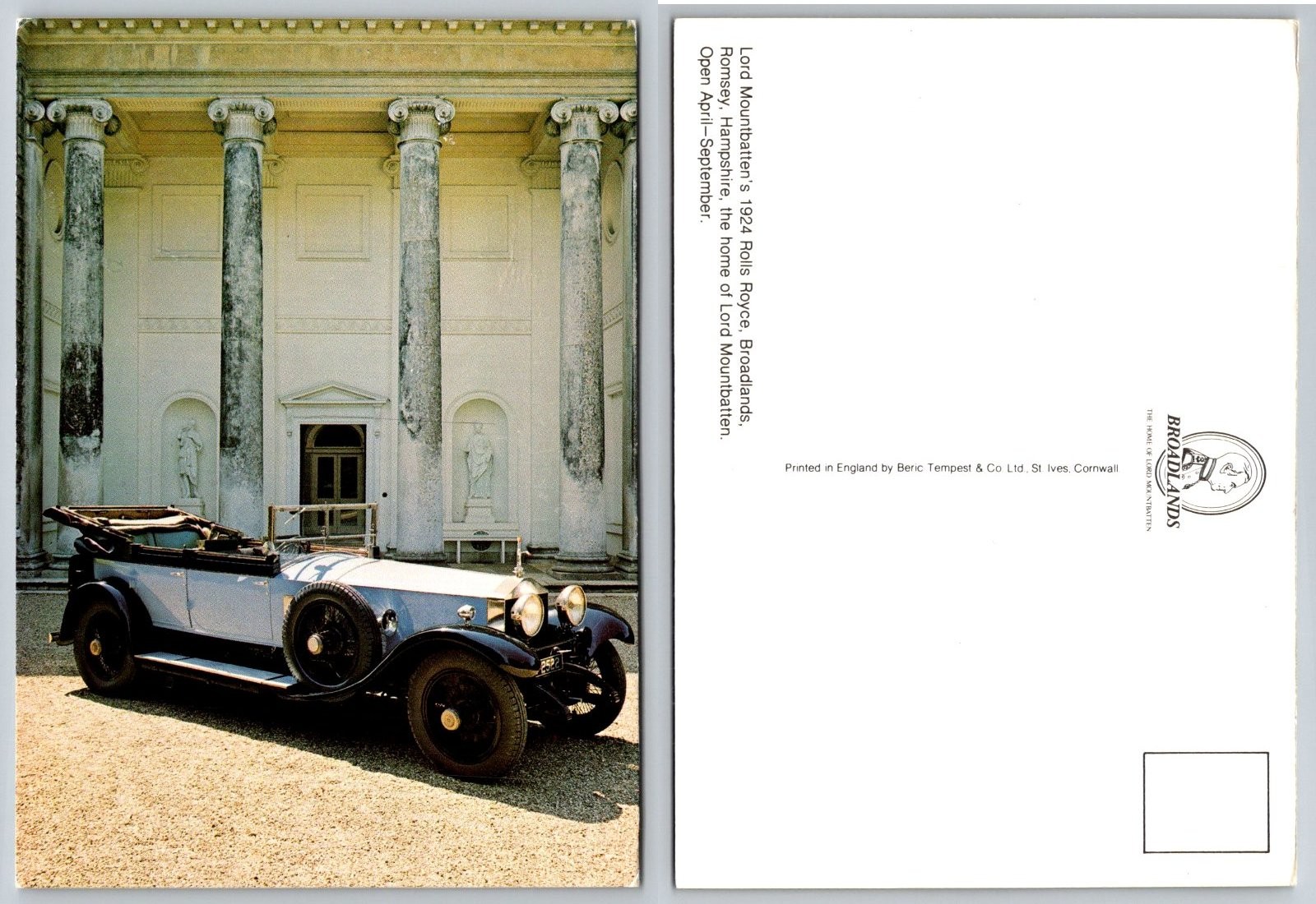 Continental Lord Mountbatten\'s Rolls Royce Broadlands Romsey Hampshire PB55-Y
