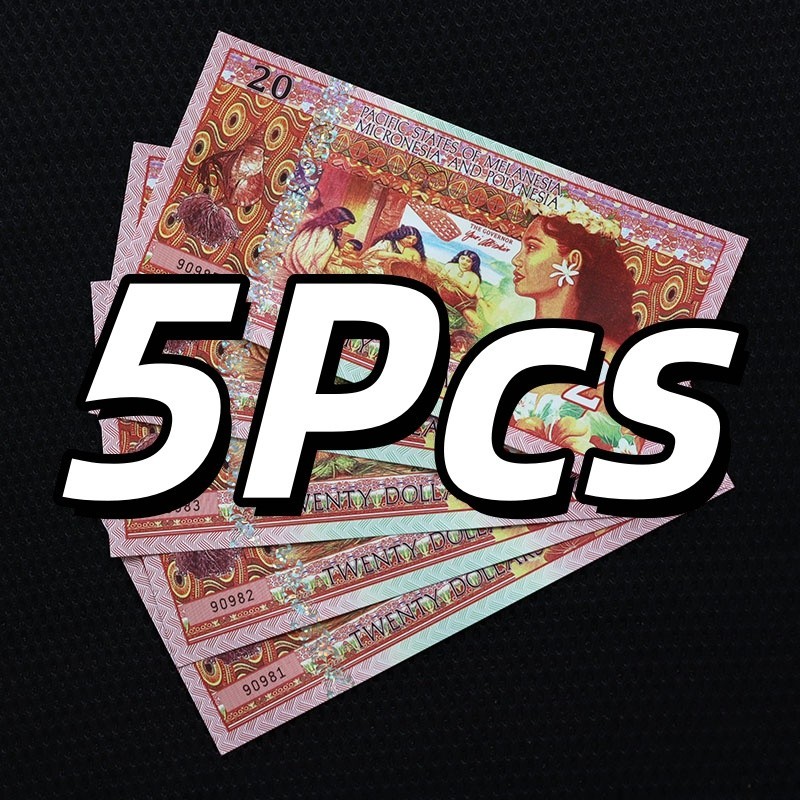 5 PCS Pacific States of MMP 2018 Private Issue Polymer Weavers, Polynesian/UNC