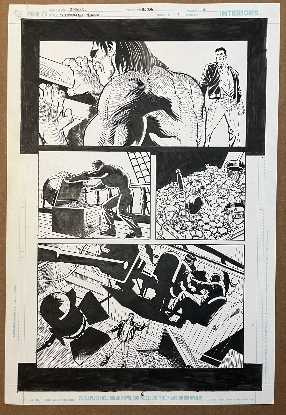 Original Comic Book Art Metamorpho Year One #1 Page 6 Jurgens DC Comics Original Comic Book Art Metamorpho Year One #1 Page 6 Jurgens DC Comics
