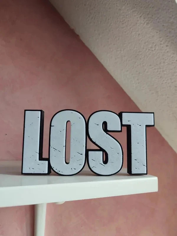 Lost TV Show Logo Sign Freestanding Letters Shelf Display Fan Collectible Decor Lost TV Show Logo Sign Freestanding Letters Shelf Display Fan Collectible Decor