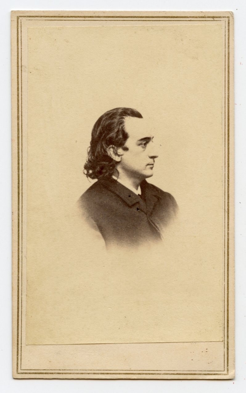 Civil War CDV of John Wilkes Booth brother, Edwin Booth, no back mark Civil War CDV of John Wilkes Booth brother, Edwin Booth, no back mark