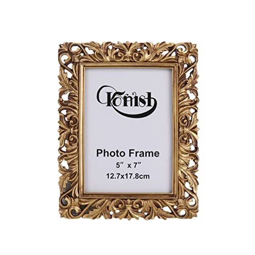Vintage Picture Frame 5x7 Antique Photo Frame Table Top Display and Wall 