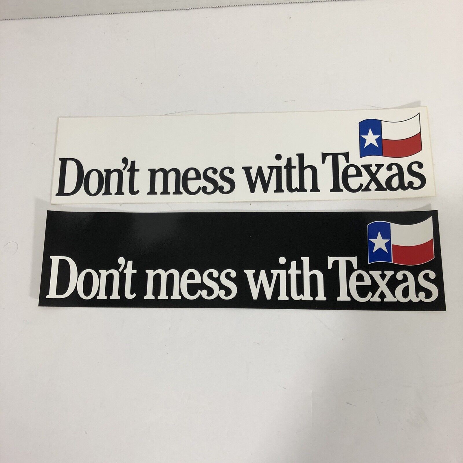 Vintage 1990s “Don’t Mess With Texas” Bumper Stickers Lot Of 2