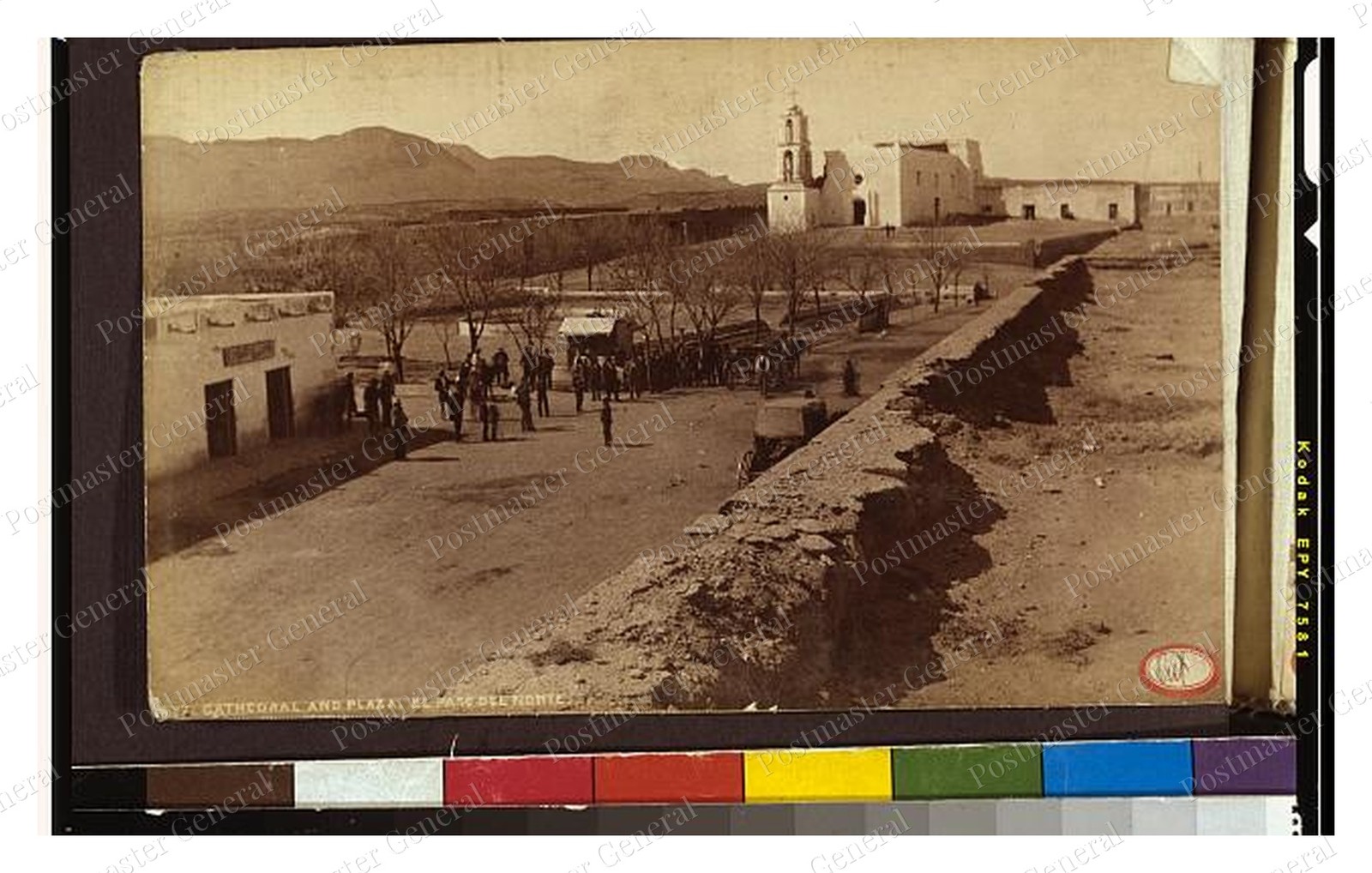 Ciudad Juarez Cathedral Plaza Standard Postcard COPY RPPC Ciudad Juarez Cathedral Plaza Standard Postcard COPY RPPC