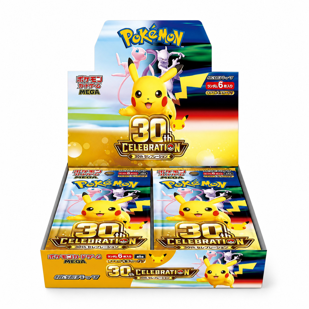 Pokémon Japanese 30th Anniversary Booster Box M6a Factory Sealed Mega new