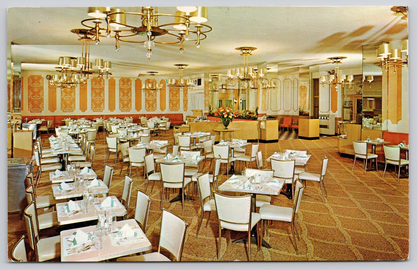 Philadelphia Pennsylvania PA Bellevue Stratford Coffee Shop Postcard c1960s Philadelphia Pennsylvania PA Bellevue Stratford Coffee Shop Postcard c1960s