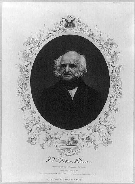 Photo:Martin Van Buren 1800s Portrait Engraving Presidential Print