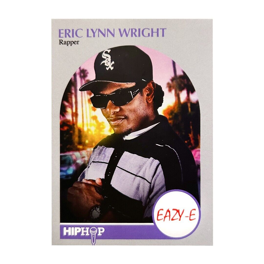 EAZY-E Hip-Hop Trading Card 1990 NBA Hoops Design