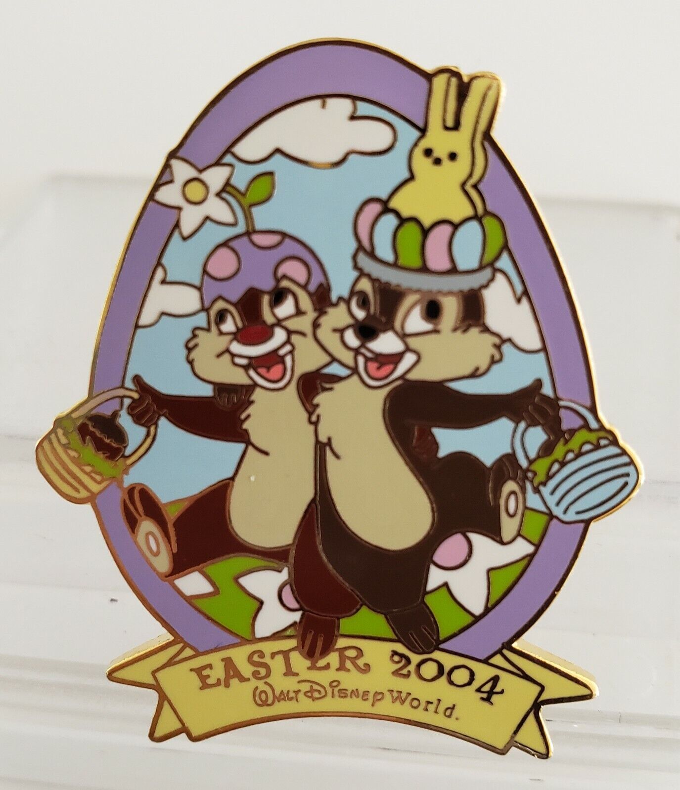 DISNEY WDW 2004 EASTER'S FINEST COLLECTION CHIP & DALE LE PIN-FREE SHIPPING