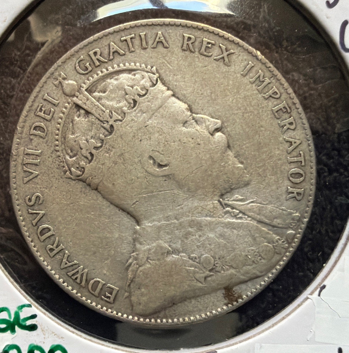 1908 Newfoundland-Canada 50 Cents Silver Coin-Edward VII- KM#11-MINTAGE=160,000 1908 Newfoundland-Canada 50 Cents Silver Coin-Edward VII- KM#11-MINTAGE=160,000