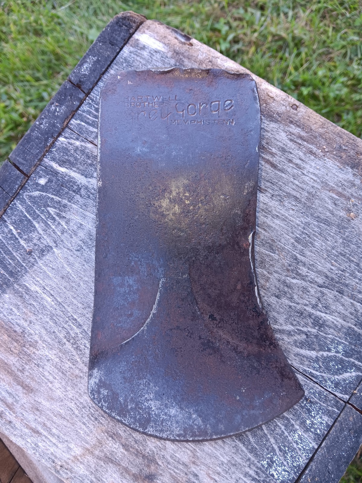 Vintage Hartwell Grey Gorge Axe Head 3 Lb 2 Oz Beveled Cheeks Vintage Hartwell Grey Gorge Axe Head 3 Lb 2 Oz Beveled Cheeks
