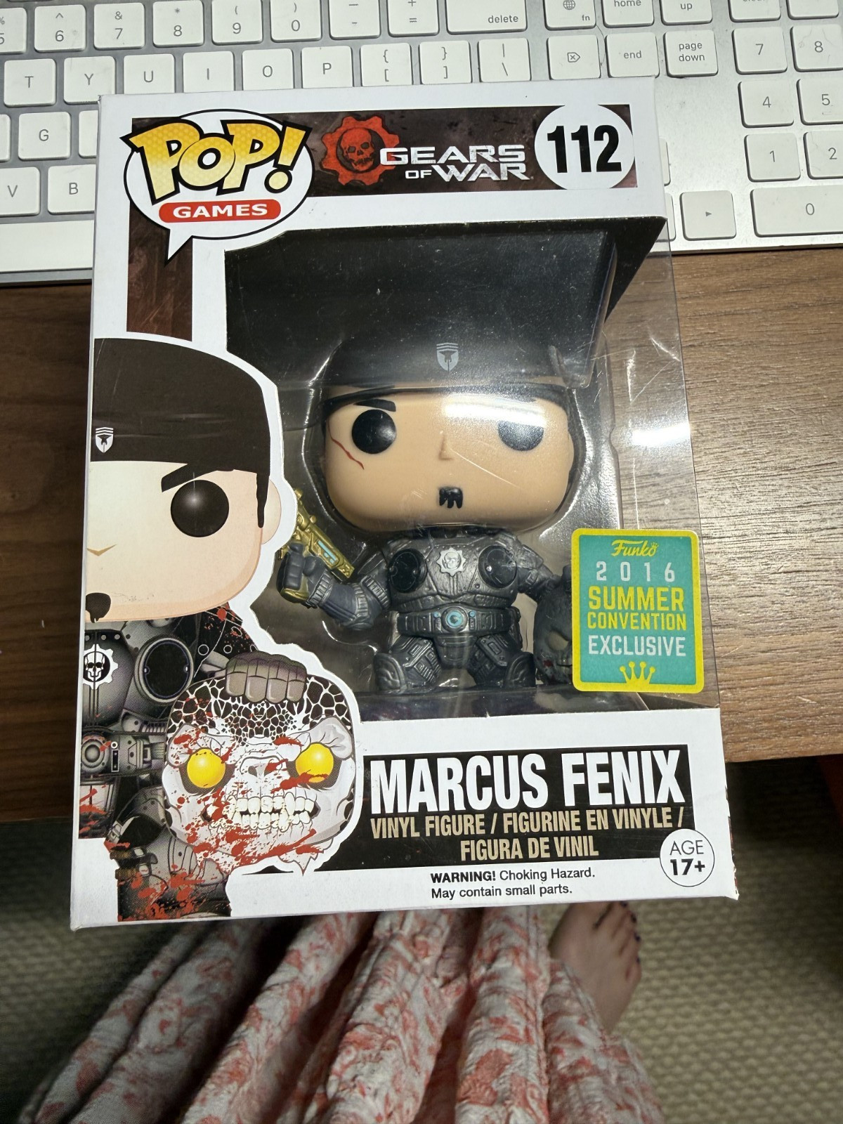 Funko Pop Marcus Fenix w Head (GOLD LANCER) #112 SDCC 2016 SCC Exclusive Funko Pop Marcus Fenix w Head (GOLD LANCER) #112 SDCC 2016 SCC Exclusive
