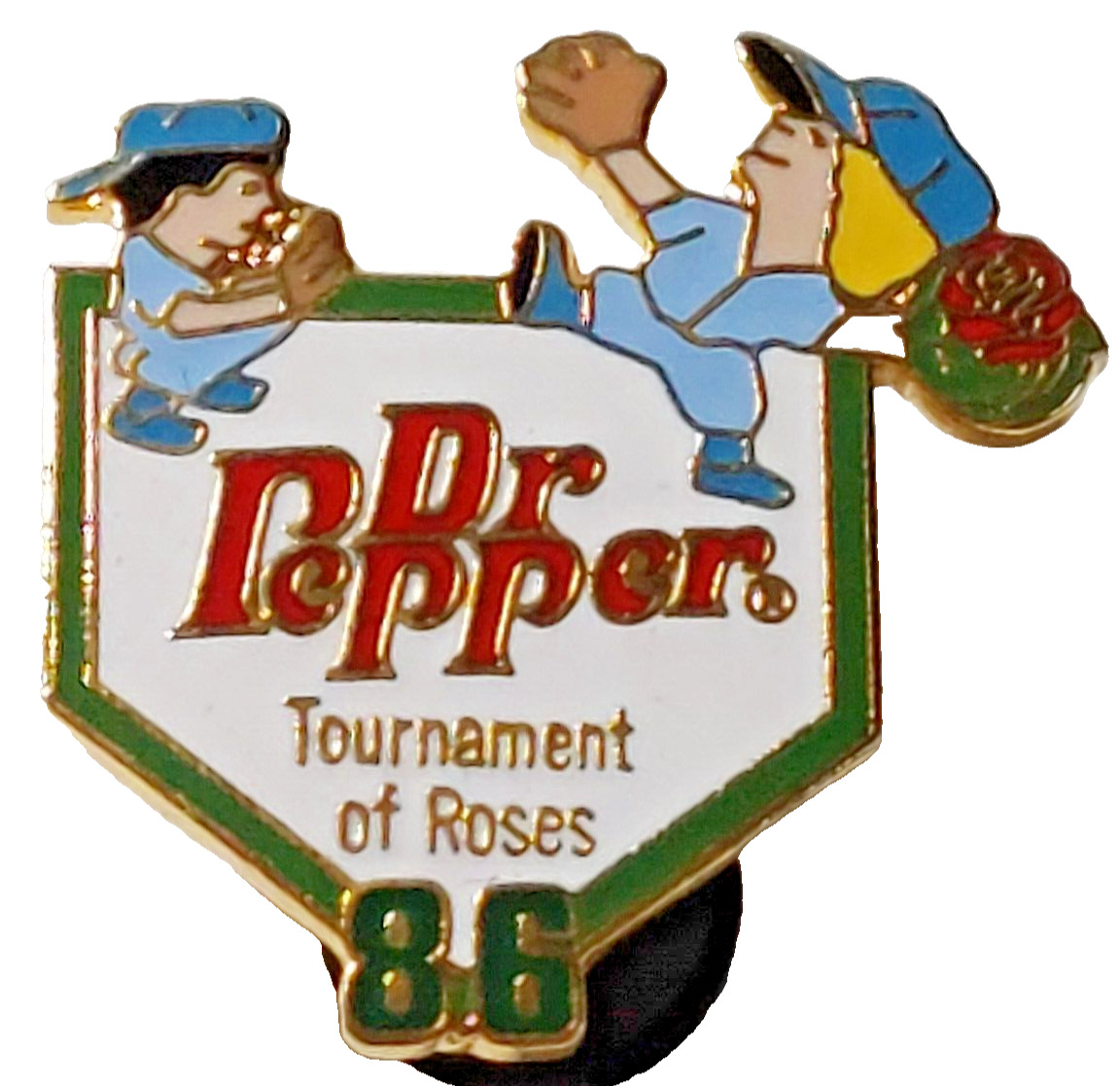 Rose Parade 1986 Dr Pepper 97th Tournament of Roses Lapel Pin