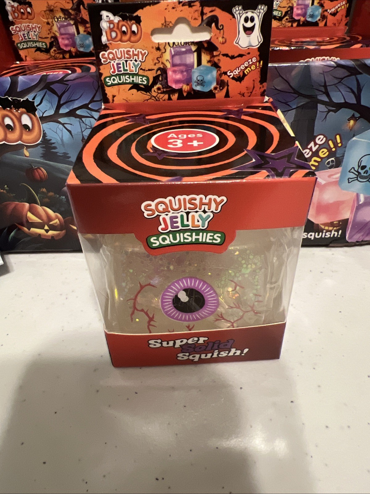 Bloodshot Eye Ball Halloween Squishy Jelly Cube Squishies Fun Sugar Glitter Bloodshot Eye Ball Halloween Squishy Jelly Cube Squishies Fun Sugar Glitter