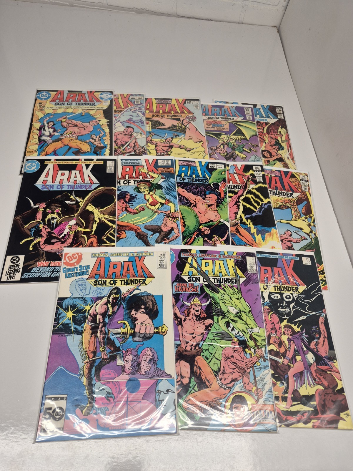Arak Son Of Thunder DC Comics Lot Of 13 Arak Son Of Thunder DC Comics Lot Of 13