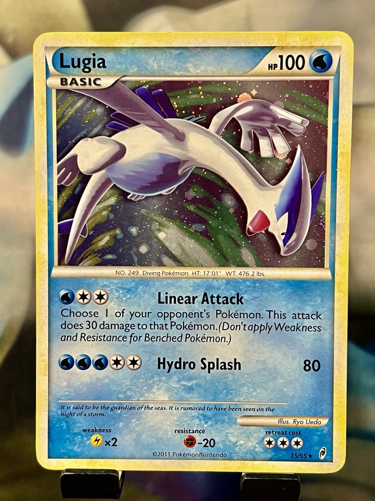 Lugia Holo Rare Card Call of Legends Series 15/95 NM- Condition Pokémon TCG