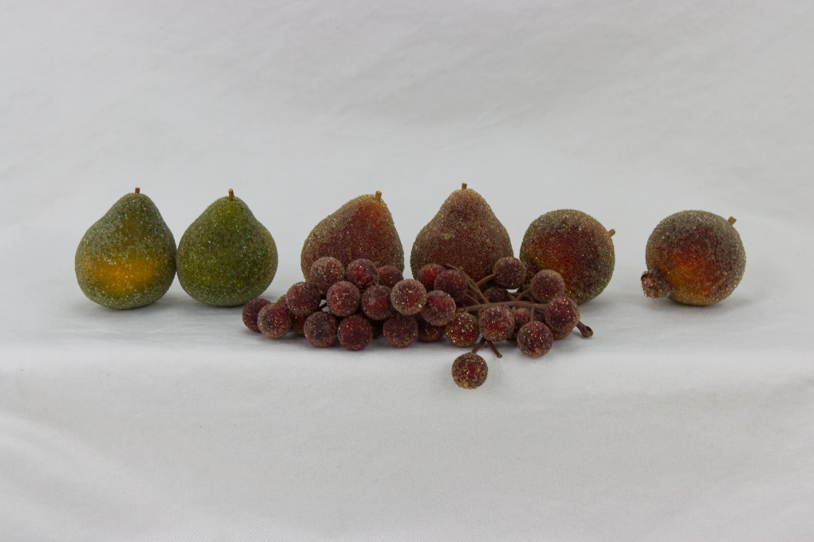 Vintage Frosted Fruits, 7 Pieces Per BIN