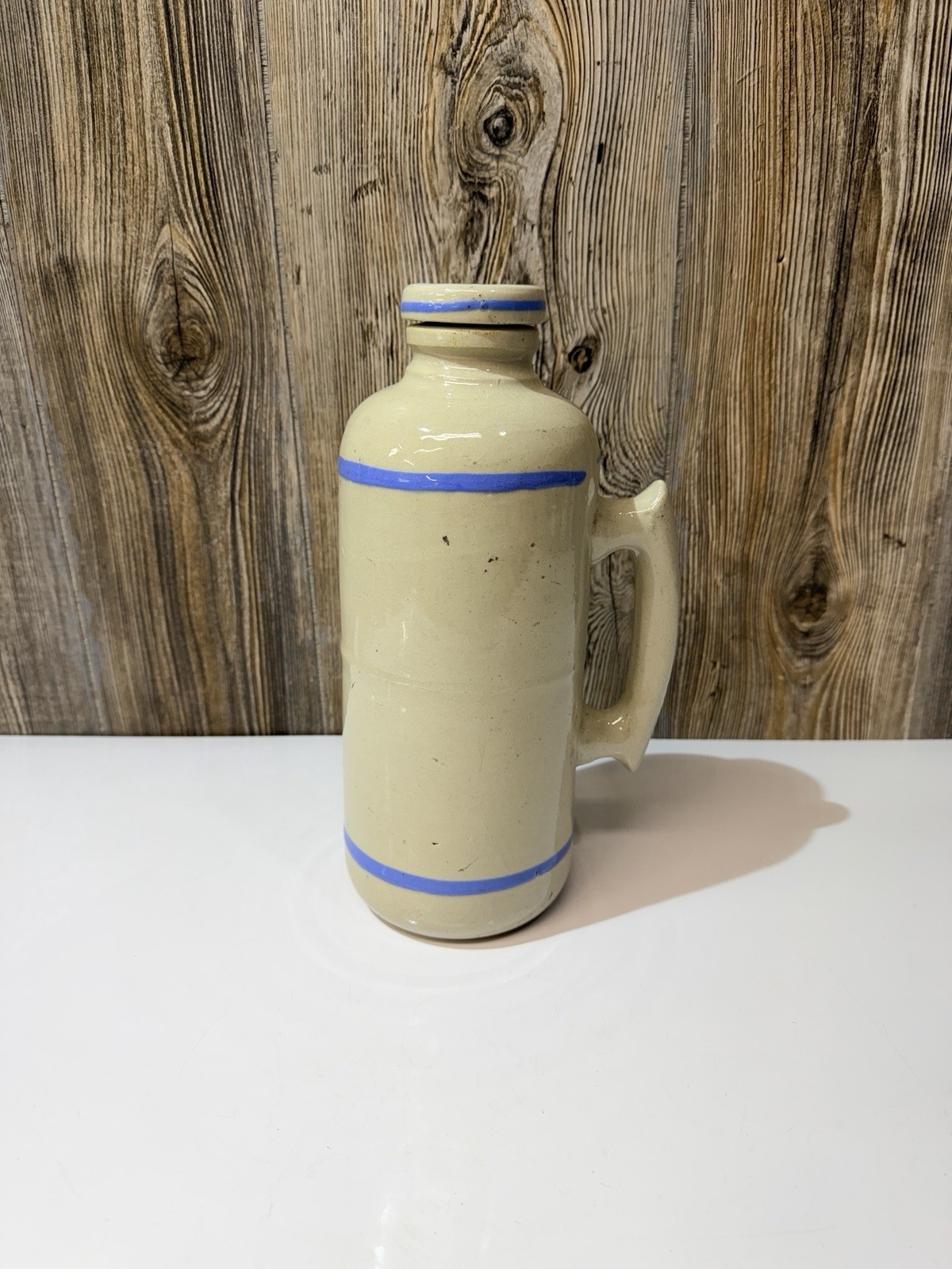 Vintage Large stoneware thermos 12'' Vintage Large stoneware thermos 12''