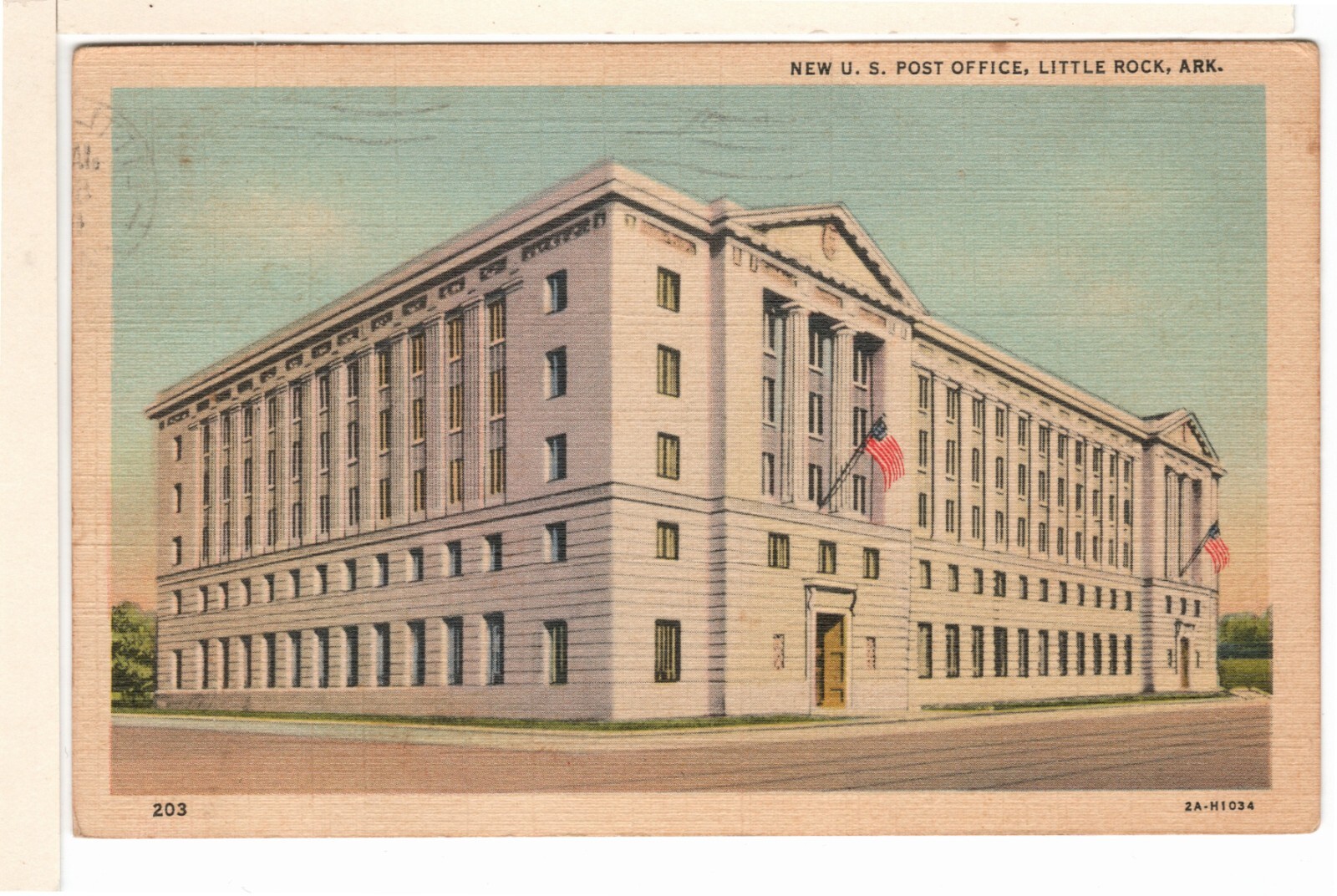 Vintage 1941 Linen Postcard Little Rock AR US Post Office Posted-VP1 Vintage 1941 Linen Postcard Little Rock AR US Post Office Posted-VP1