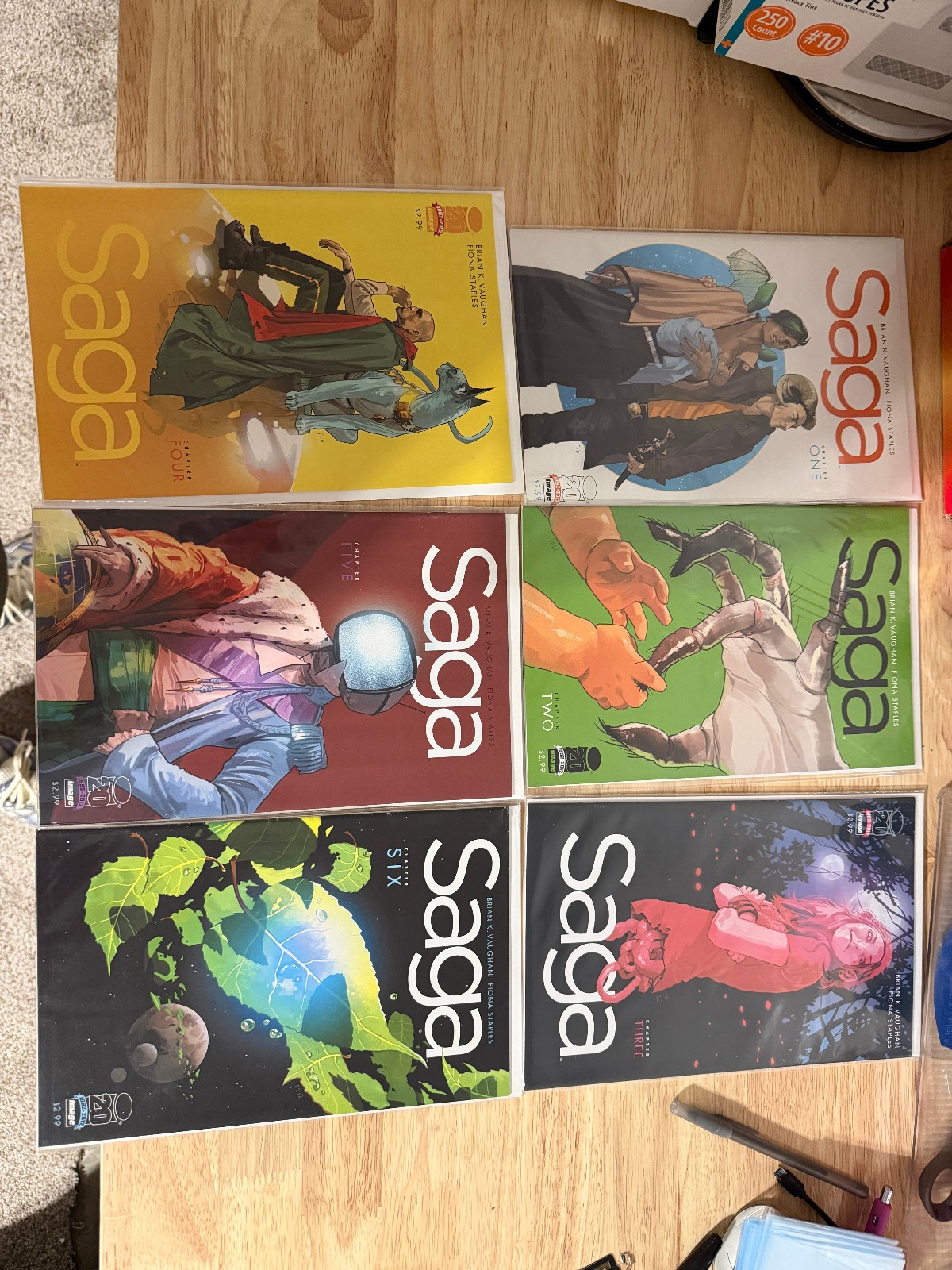 Saga #1-55,60,61 Full Run Image Comics Lot All 1st Printings 2012 W Bag & Board Saga #1-55,60,61 Full Run Image Comics Lot All 1st Printings 2012 W Bag & Board