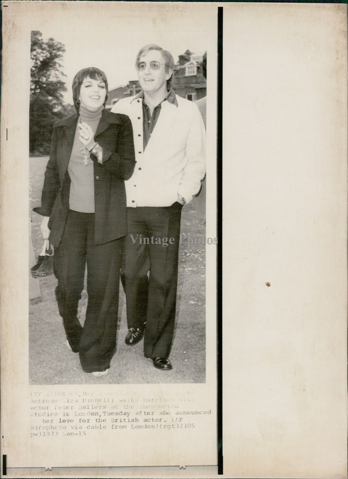 1973 Mannelli Sellers Celebrities Comedian Singer Wirephoto Historic Press 8x10