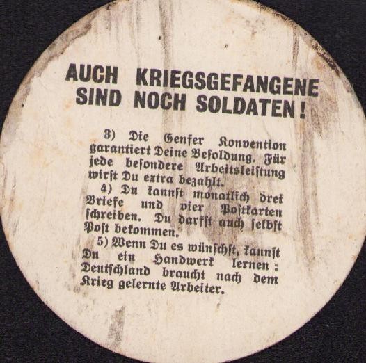 Original WWII US Allied Propaganda - Geneva Convention POW - Translated - Rare