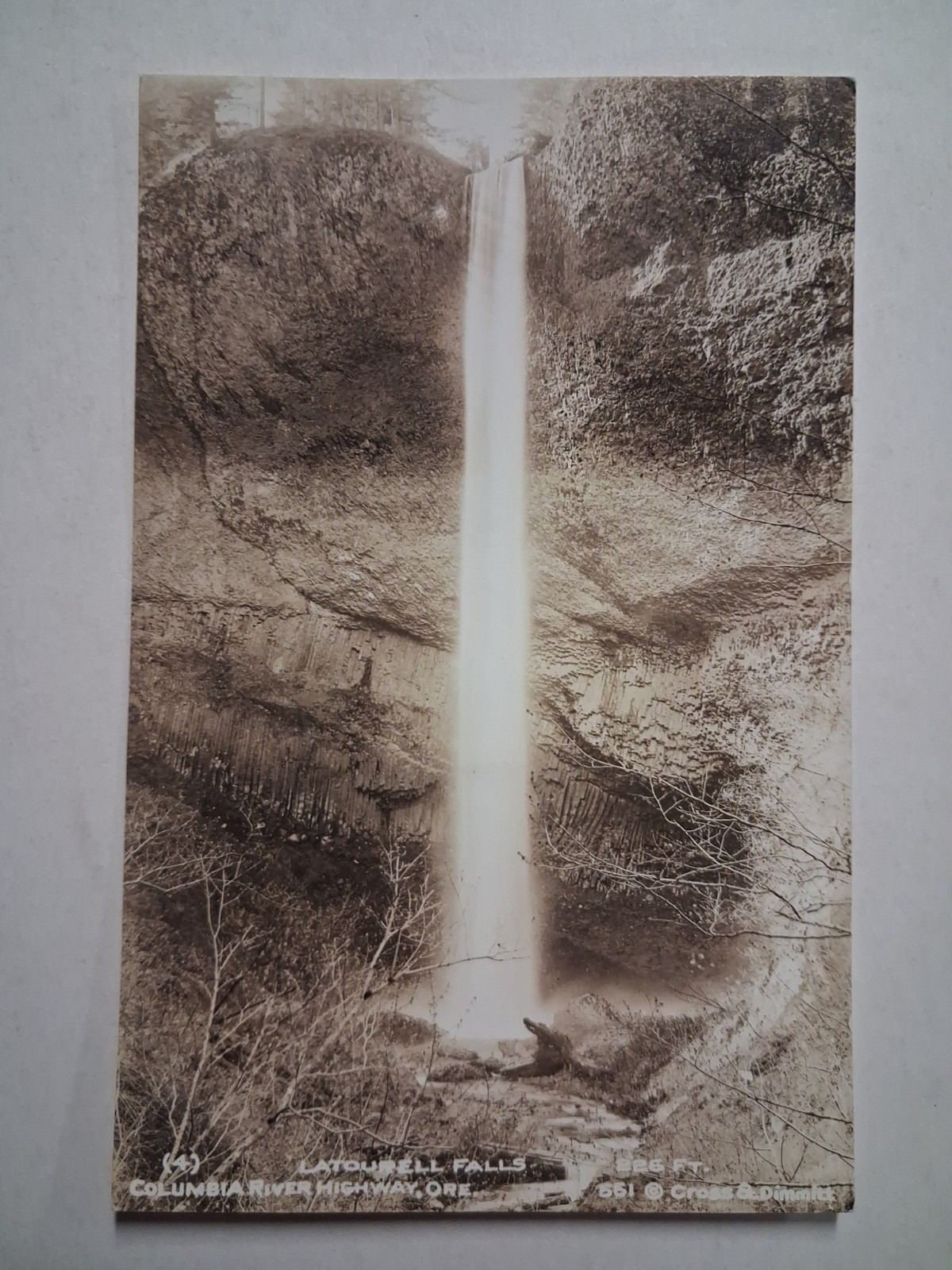 1910s-20s LATOURELL FALLS Oregon RPPC Columbia River