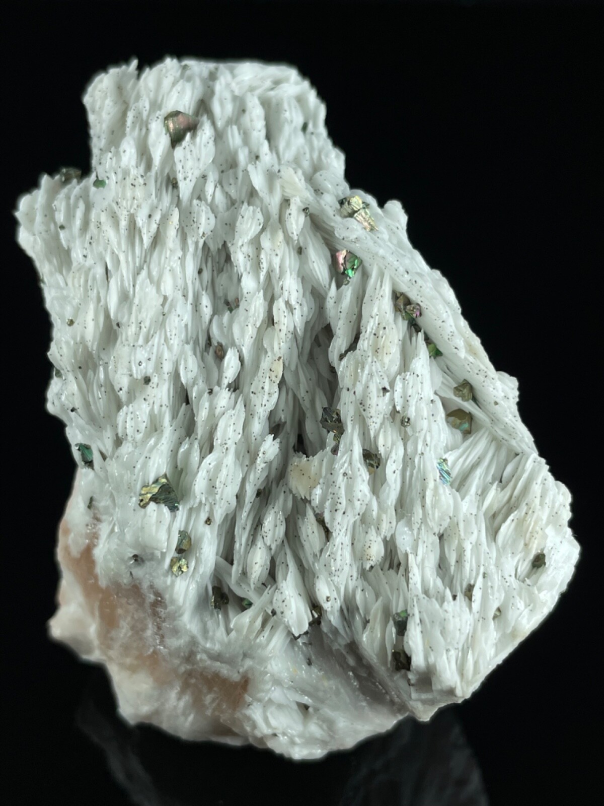 Chalcopyrite on Baryte 77x61x41mm. Germany Chalcopyrite on Baryte 77x61x41mm. Germany