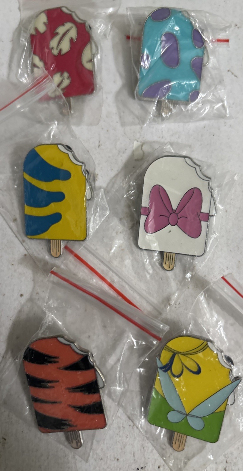 Disney ICE CREAM STICKS Pins lot of 6 Disney ICE CREAM STICKS Pins lot of 6