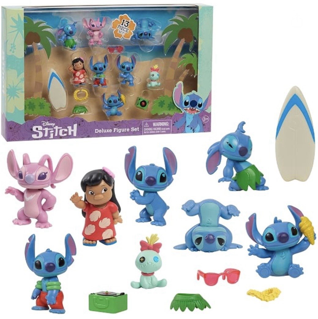 Just Play Disney Lilo and Stitch 13 Piece Deluxe Figure Set New In Box Just Play Disney Lilo and Stitch 13 Piece Deluxe Figure Set New In Box