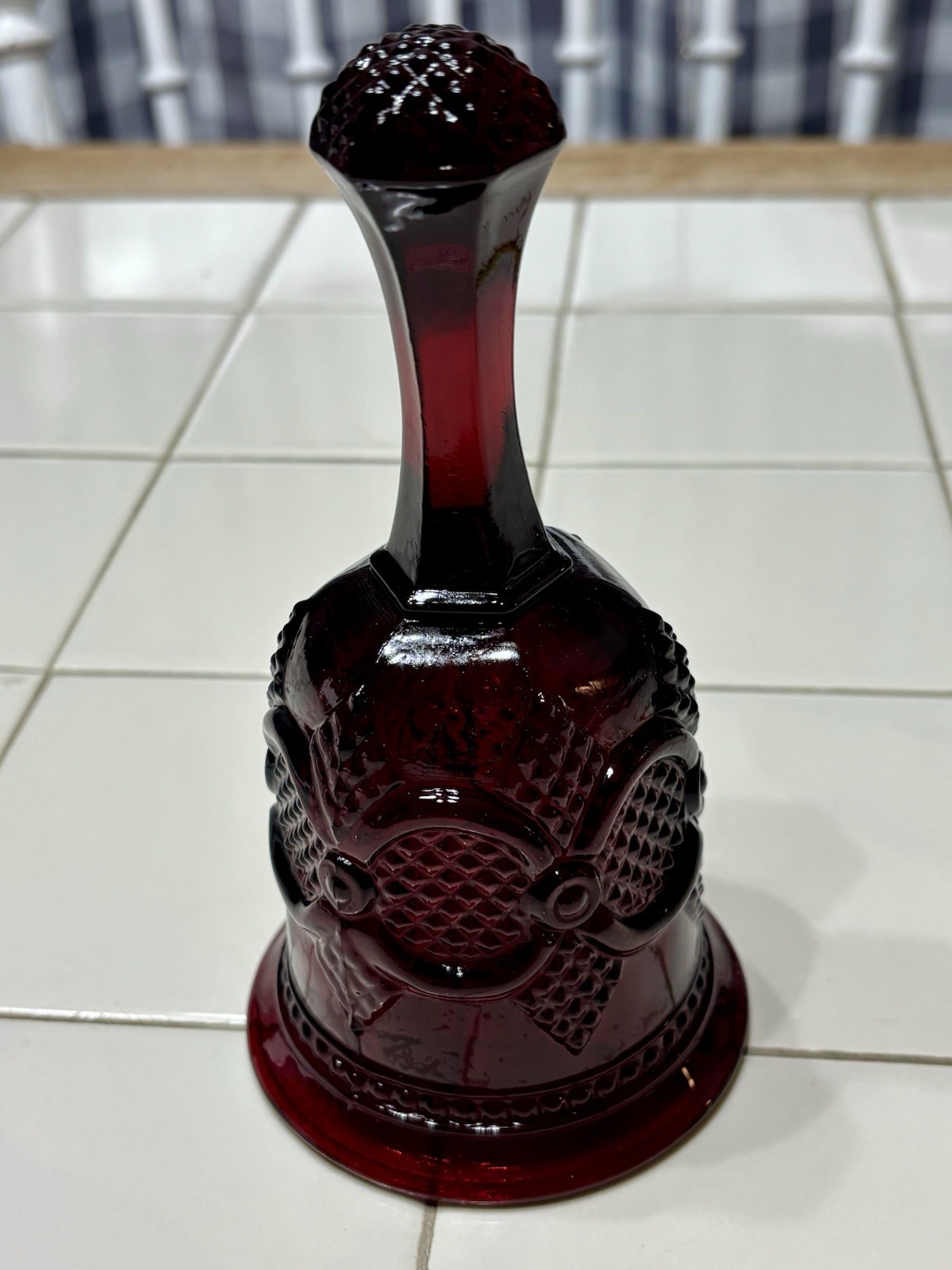 Vintage Avon “Cape Cod 1876” Bell Ruby Red Cranberry Glass 6 1/2 Inch 1972-1993 Vintage Avon “Cape Cod 1876” Bell Ruby Red Cranberry Glass 6 1/2 Inch 1972-1993