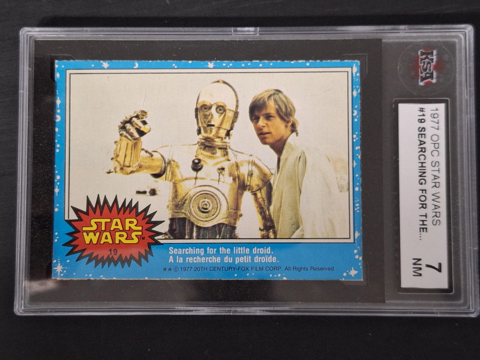 1977 Topps Star Wars - Series 1 - #19 Searching For Droids - KSA 7 1977 Topps Star Wars - Series 1 - #19 Searching For Droids - KSA 7