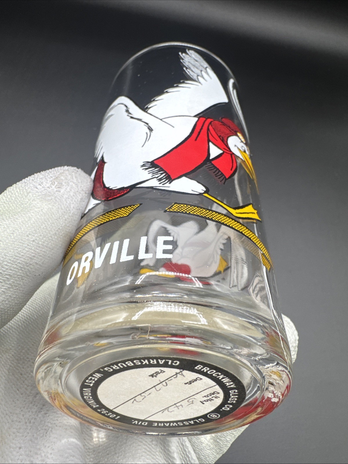 Brockway Sticker 1977 Pepsi Walt Disney THE RESCUERS ORVILLE Collectors Glass Brockway Sticker 1977 Pepsi Walt Disney THE RESCUERS ORVILLE Collectors Glass