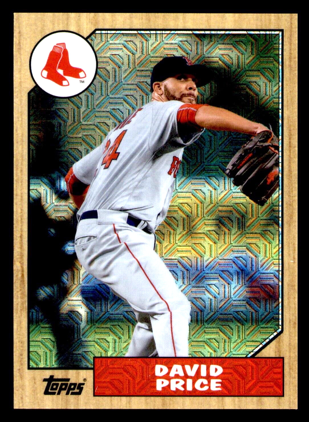 2017 Topps David Price 1987 Topps Silver Pack Chrome #87-DP - Boston Red Sox