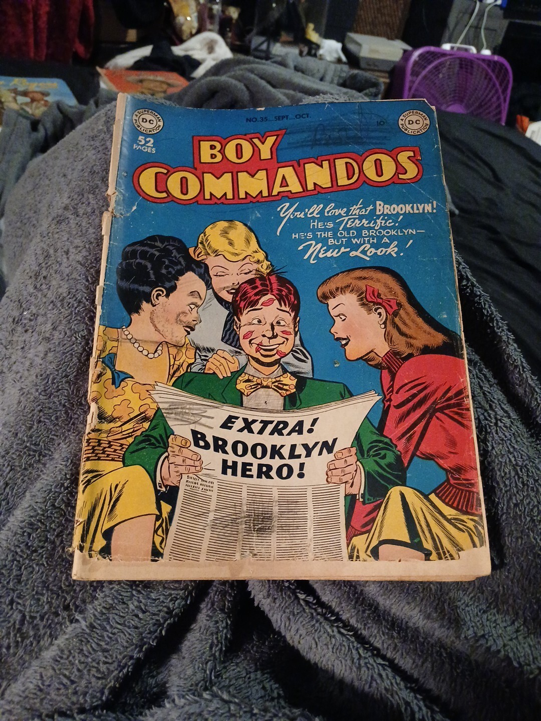Boy Commandos #35 Dc Comics 1949 Golden Age Scarce 2nd To Last Issue Precode 