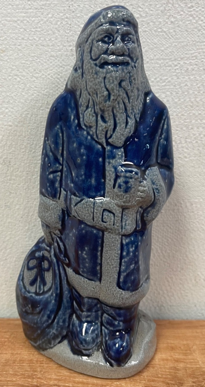 Rowe Pottery Works 1990 Annual Santa RPW Salt Glazed 6.5 Rowe Pottery Works 1990 Annual Santa RPW Salt Glazed 6.5
