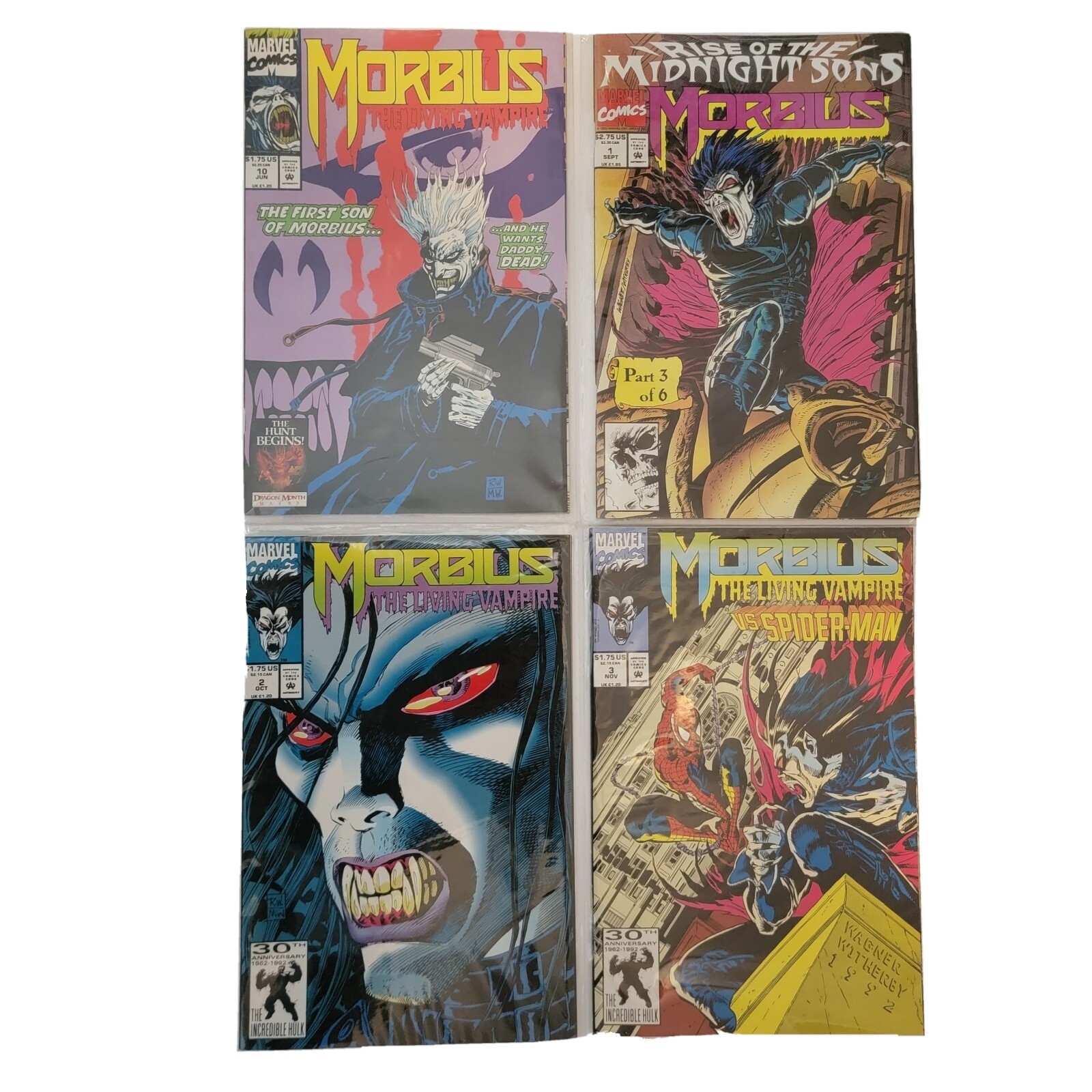 Morbius The Living Vampire #1 #2 #3 #7 Marvel Comics Lot of 4Morbius The Living Morbius The Living Vampire #1 #2 #3 #7 Marvel Comics Lot of 4Morbius The Living