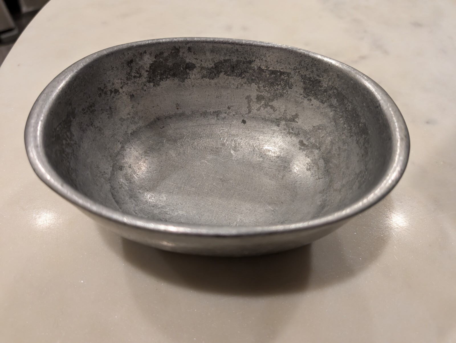 Vintage Carson Pewter Oval Bowl Dish RARE Freeport PA Made in USA Vintage Carson Pewter Oval Bowl Dish RARE Freeport PA Made in USA