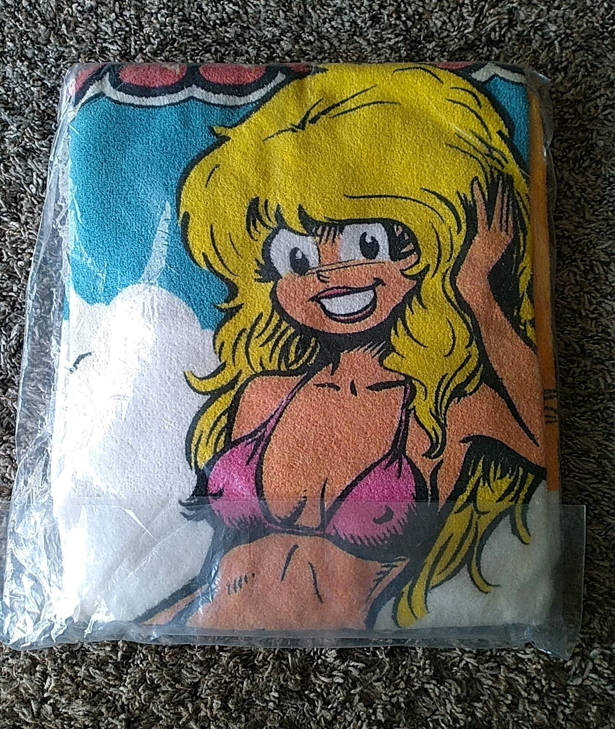 Vintage CHERRY POPTART Beach Towel 1992 LARRY WELZ KITCHEN SINK Comics Very Rare Vintage CHERRY POPTART Beach Towel 1992 LARRY WELZ KITCHEN SINK Comics Very Rare